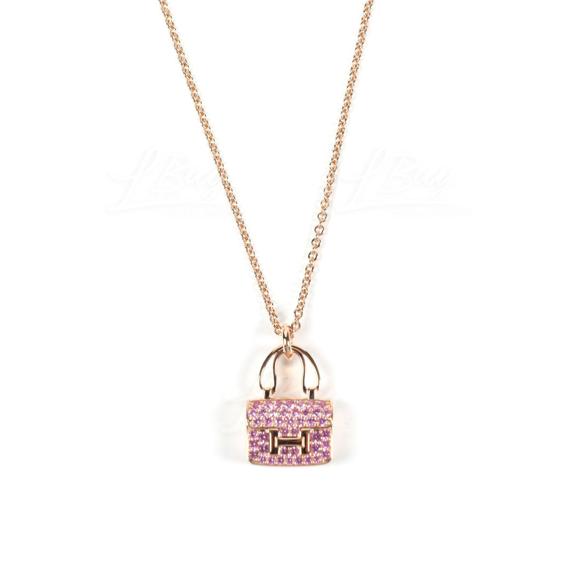 Amulettes Constance Pink Diamonds Pendant Necklace